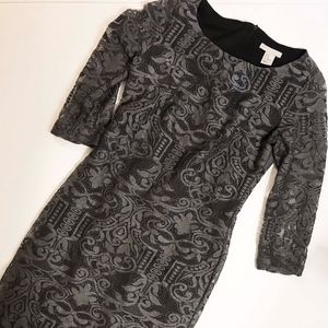 H&M Lace 3/4 Sleeve Dress